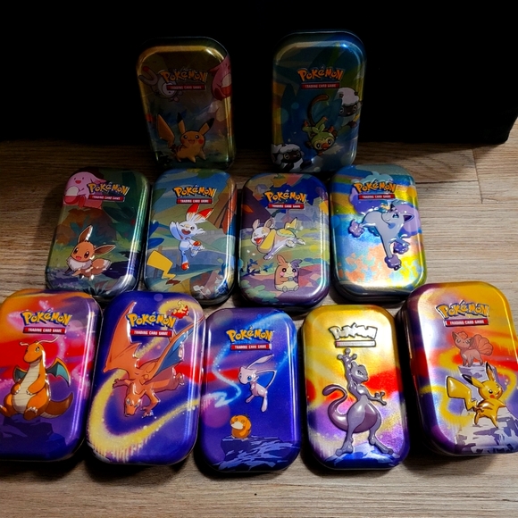 13 Pokemon tins - Picture 1 of 4